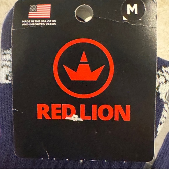 Red Lion Navy Volleyball Socks Medium Crew - Picture 4 of 5